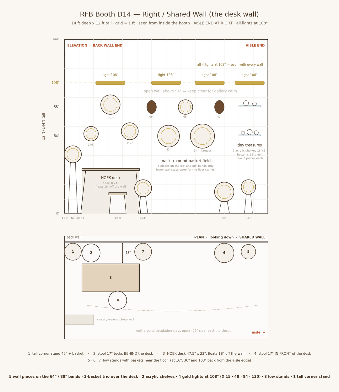 What Goes Into an Art Fair Booth: The Full Plan for D14 at the San Francisco Fall Show