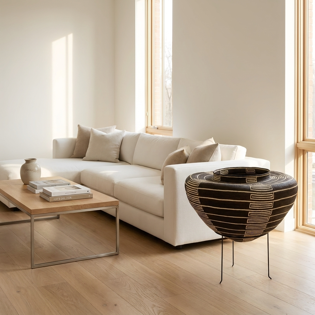 Why Indigenous baskets look modernist: the geometric vocabulary the Bauhaus borrowed from Wounaan, Werregue, and Agaseke traditions.