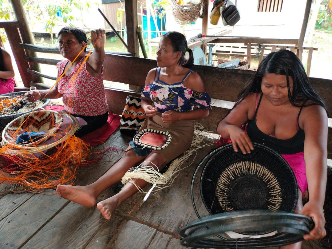 Why weaving is women's work across five Indigenous traditions: Wounaan, Werregue, Agaseke, Bolgatanga, and Ticuna.