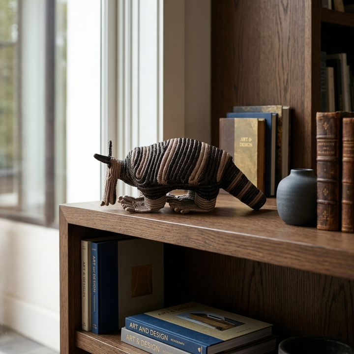 Black-Banded Woven Armadillo - Handmade Embera Art