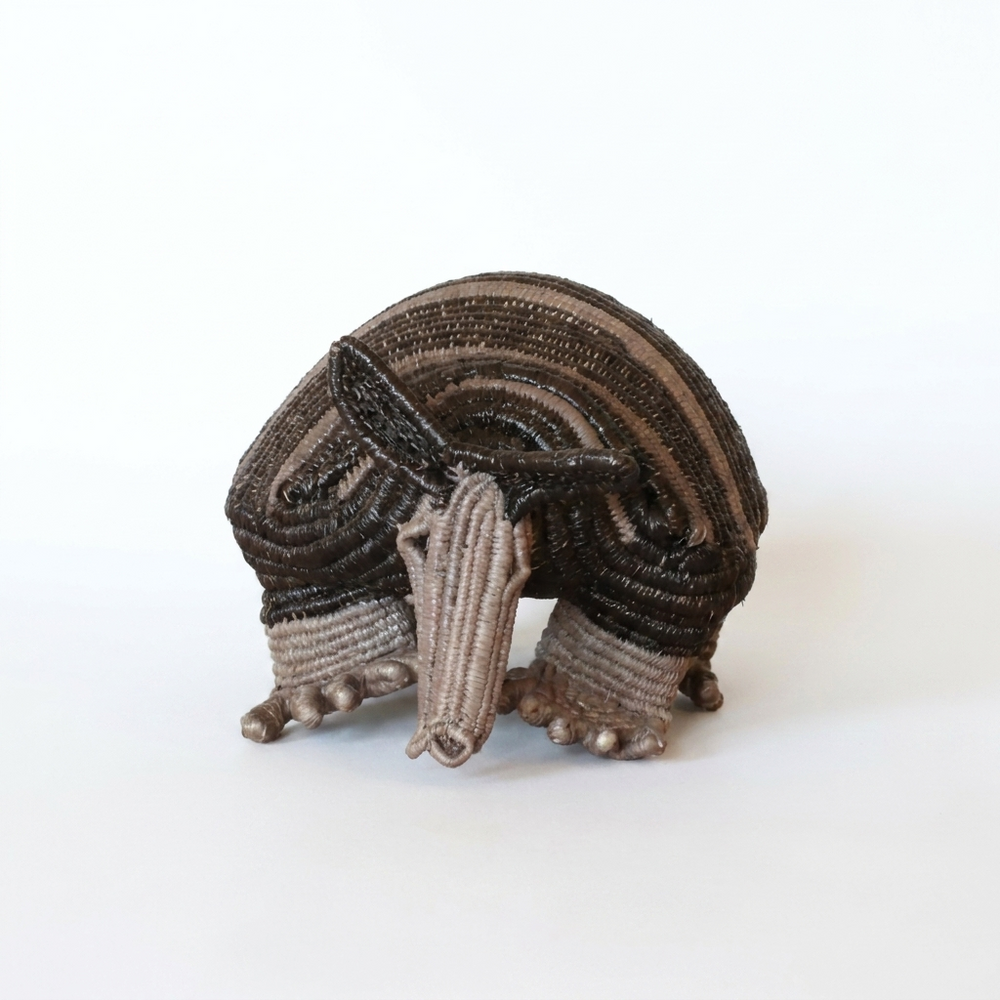 Black-Banded Woven Armadillo - Handmade Embera Art