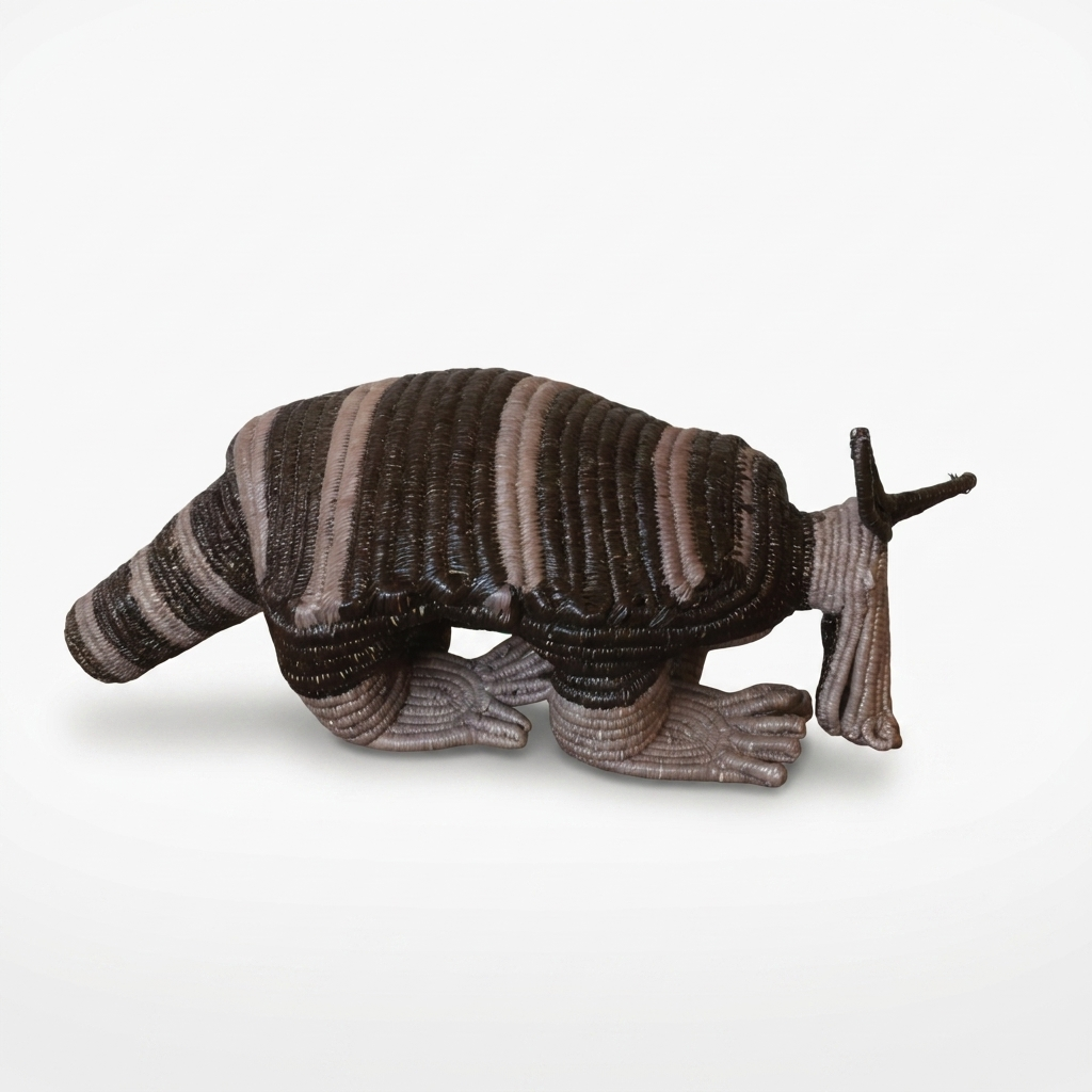 Black-Banded Woven Armadillo - Handmade Embera Art