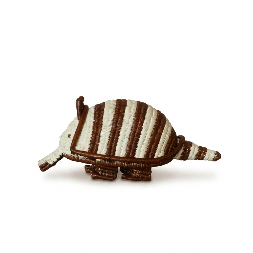 Coiled Woven Armadillo - Handmade Embera Art