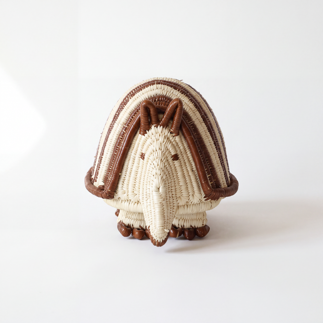 Onyx Woven Armadillo - Handmade Embera Art