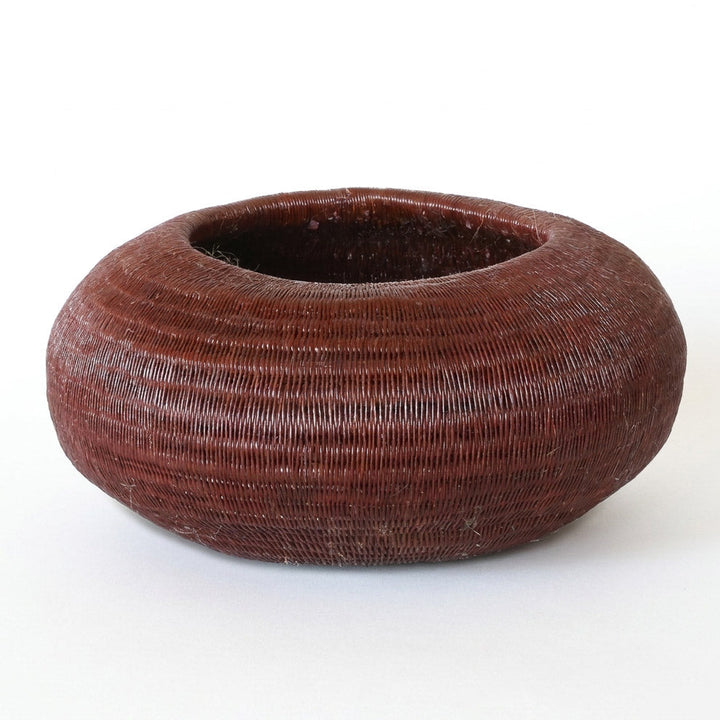 Cacao Bowl, one of one werregue basket handwoven by Wounaan weavers in Chocó, Colombia