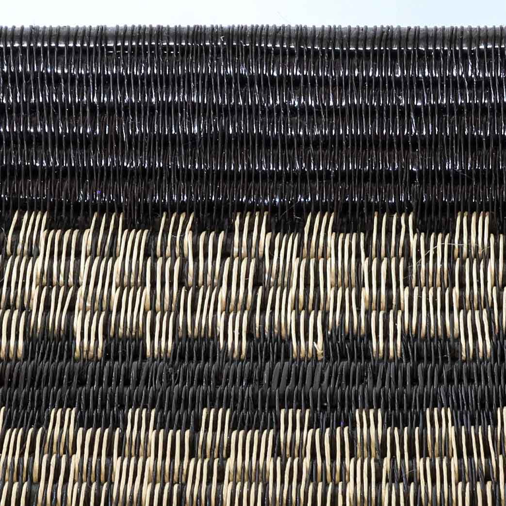 Golden Ribbon Platter, one of one werregue basket handwoven by Wounaan weavers in Chocó, Colombia, weave detail