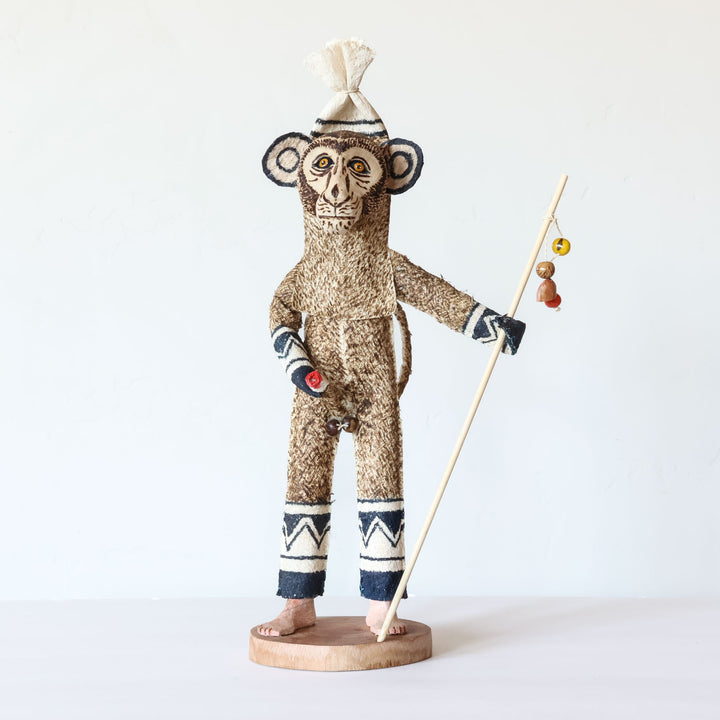 Storyteller Monkey - Ticuna Ceremonial Spirit Doll