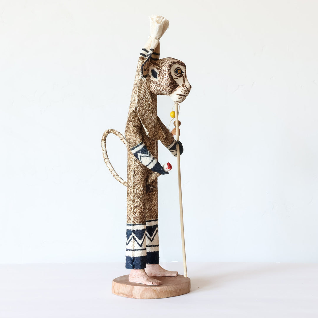 Storyteller Monkey - Ticuna Ceremonial Spirit Doll