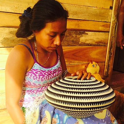 Triangle Rows - Panama Wounaan Basket