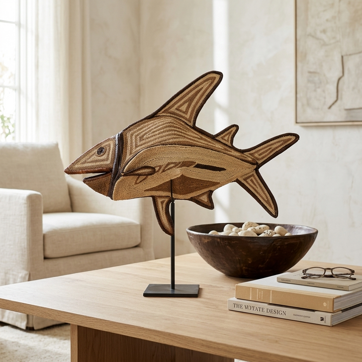 Sienna Woven Shark - Handmade Embera Art