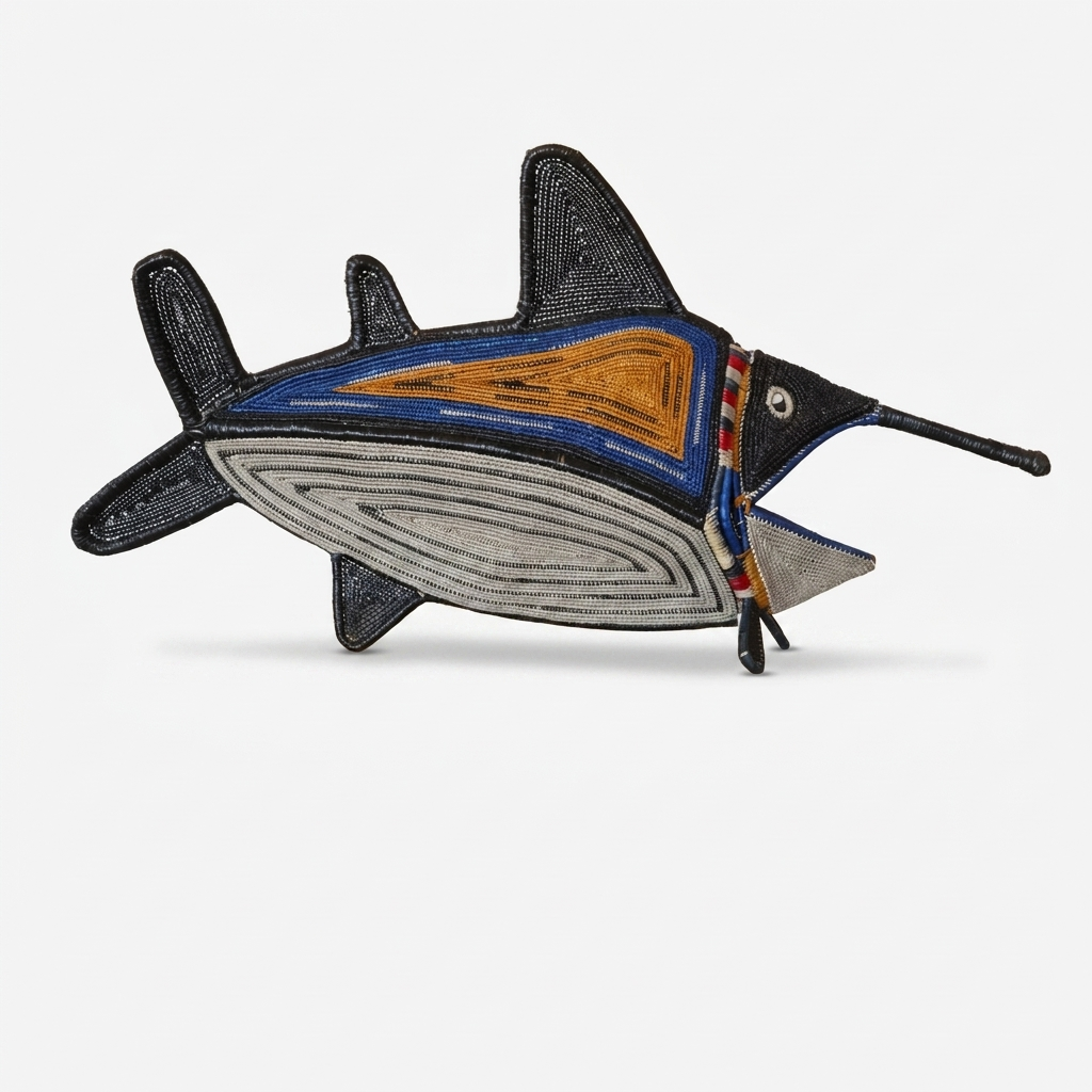 Sandstone Woven Marlin - Handmade Embera Art