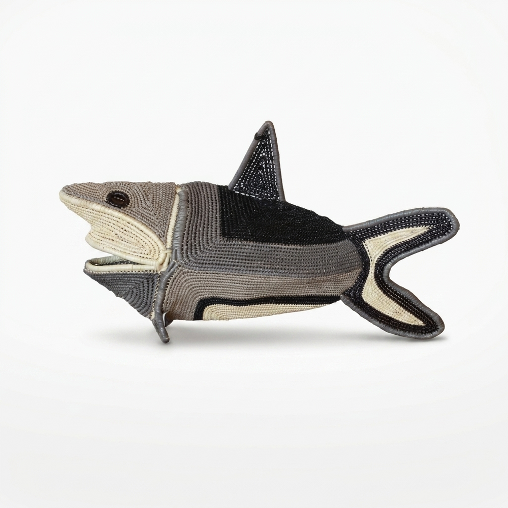 Driftgray Woven Shark - Handmade Embera Art