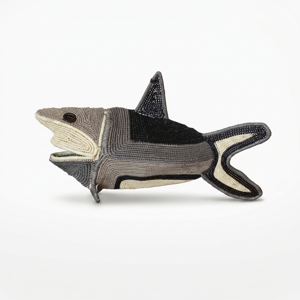 Driftgray Woven Shark - Handmade Embera Art