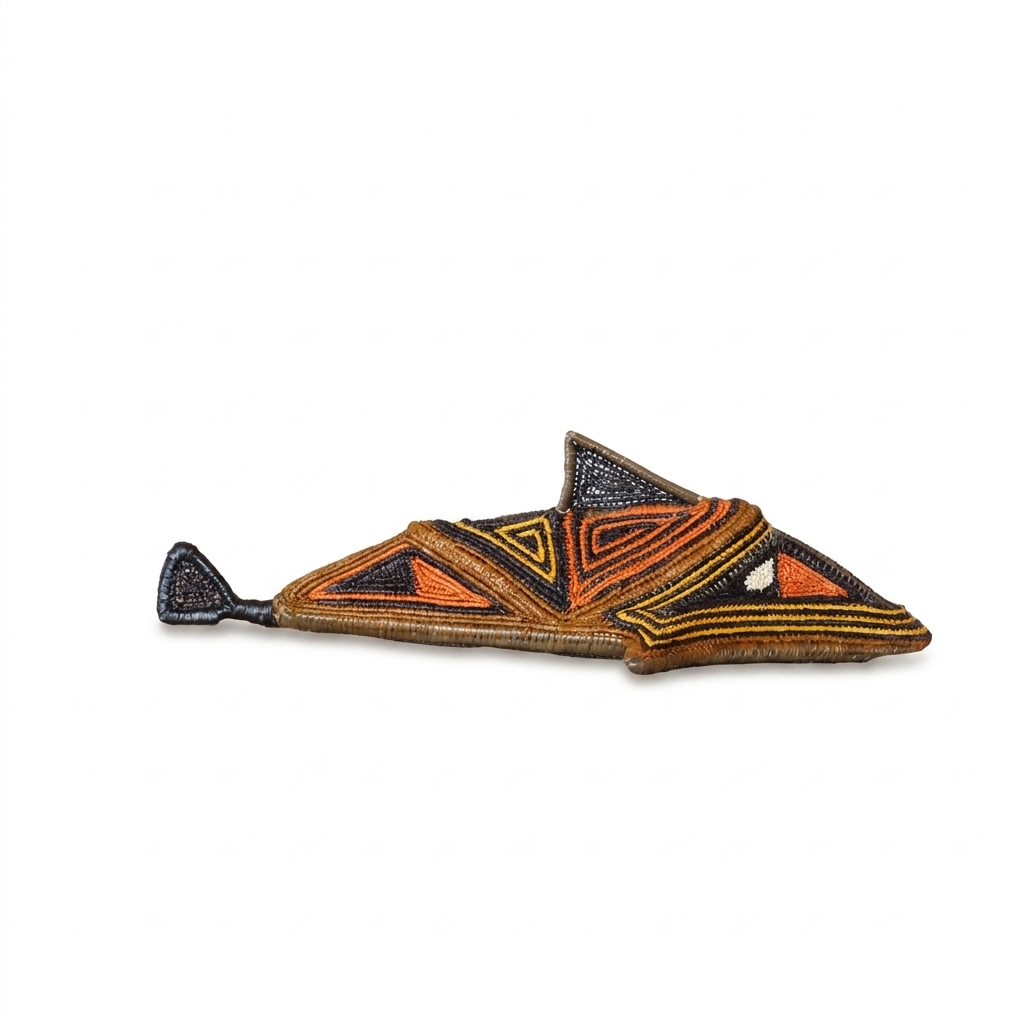 Russet Woven Fish - Handmade Embera Art