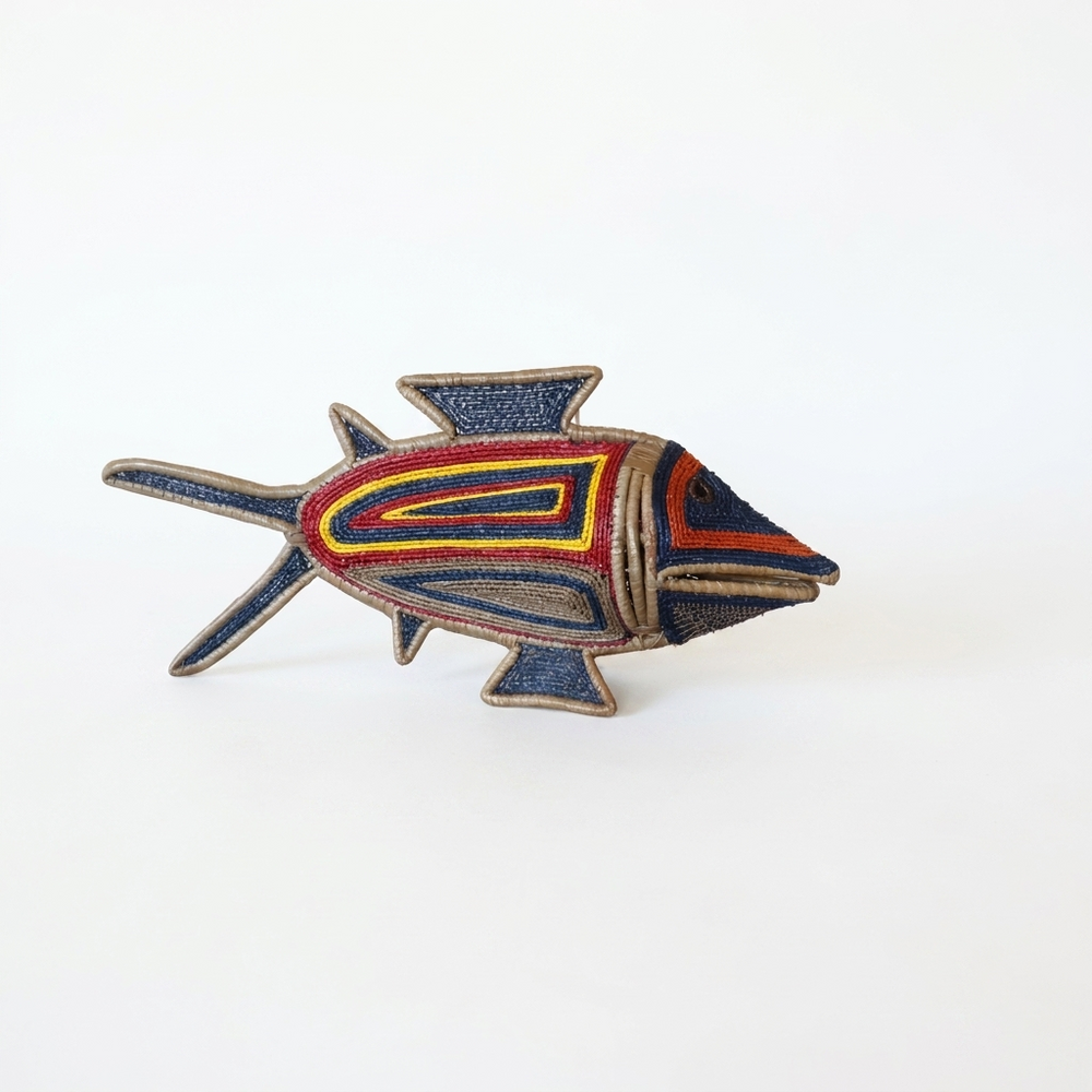 Amber Eye Woven Fish - Handmade Embera Art