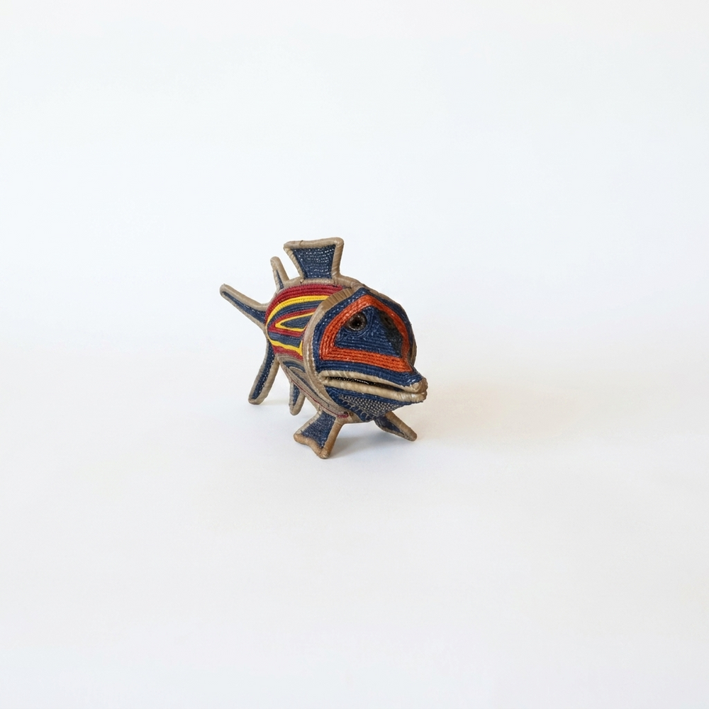 Amber Eye Woven Fish - Handmade Embera Art