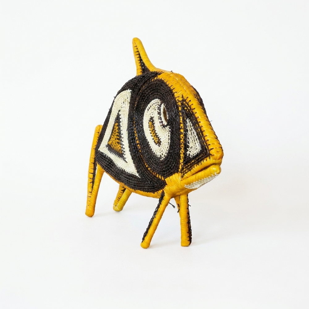 Gold Delta Woven Fish - Handmade Embera Art