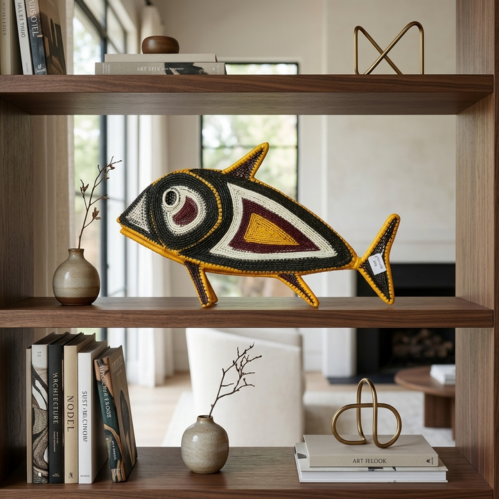 Spindle Woven Fish - Handmade Embera Art