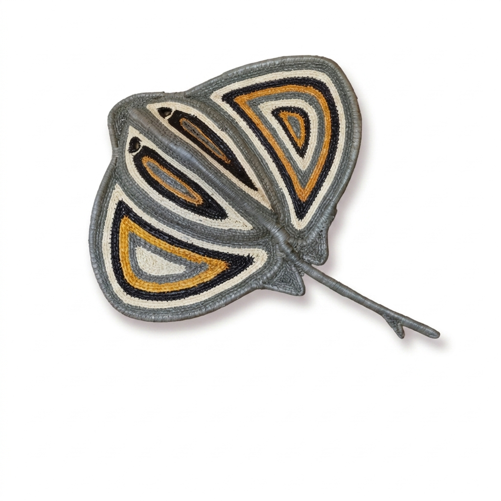 Goldwing Woven Stingray - Handmade Embera Art