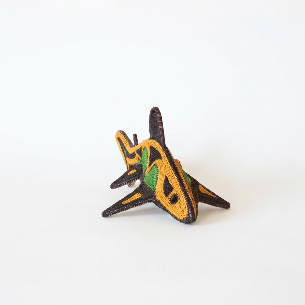 Moss Accent Woven Fish - Handmade Embera Art
