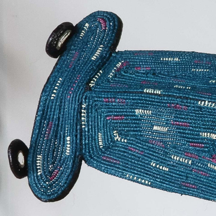 Teal Darter - Emberá Woven Fish detail