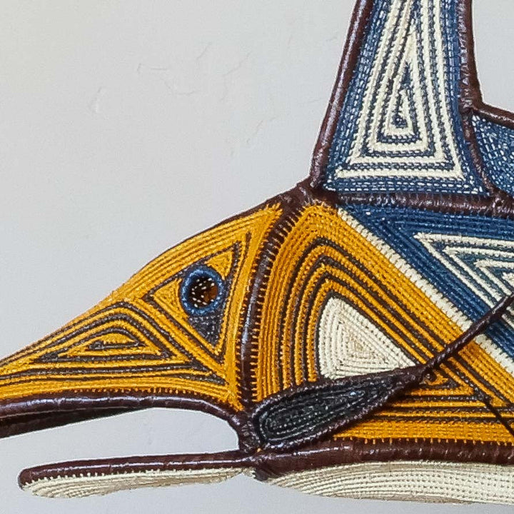 Tall Woven Fish - Embera Woven Fish detail