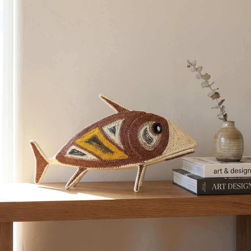 Yellow Triangle - Embera Woven Fish catalog