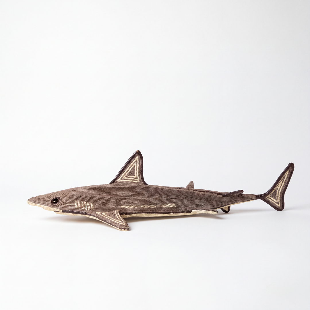 Grey Shark - Embera Woven Fish