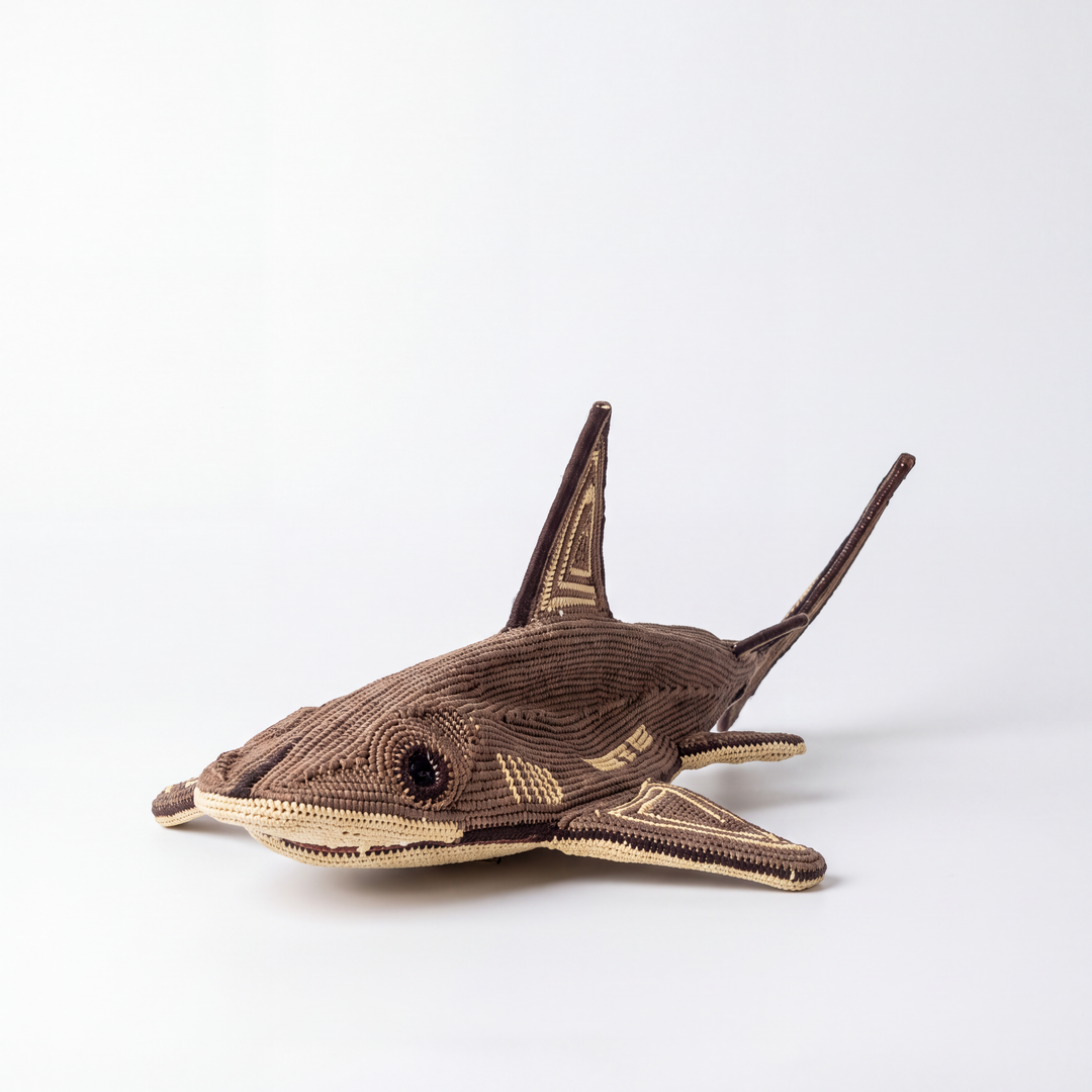 Grey Shark - Embera Woven Fish