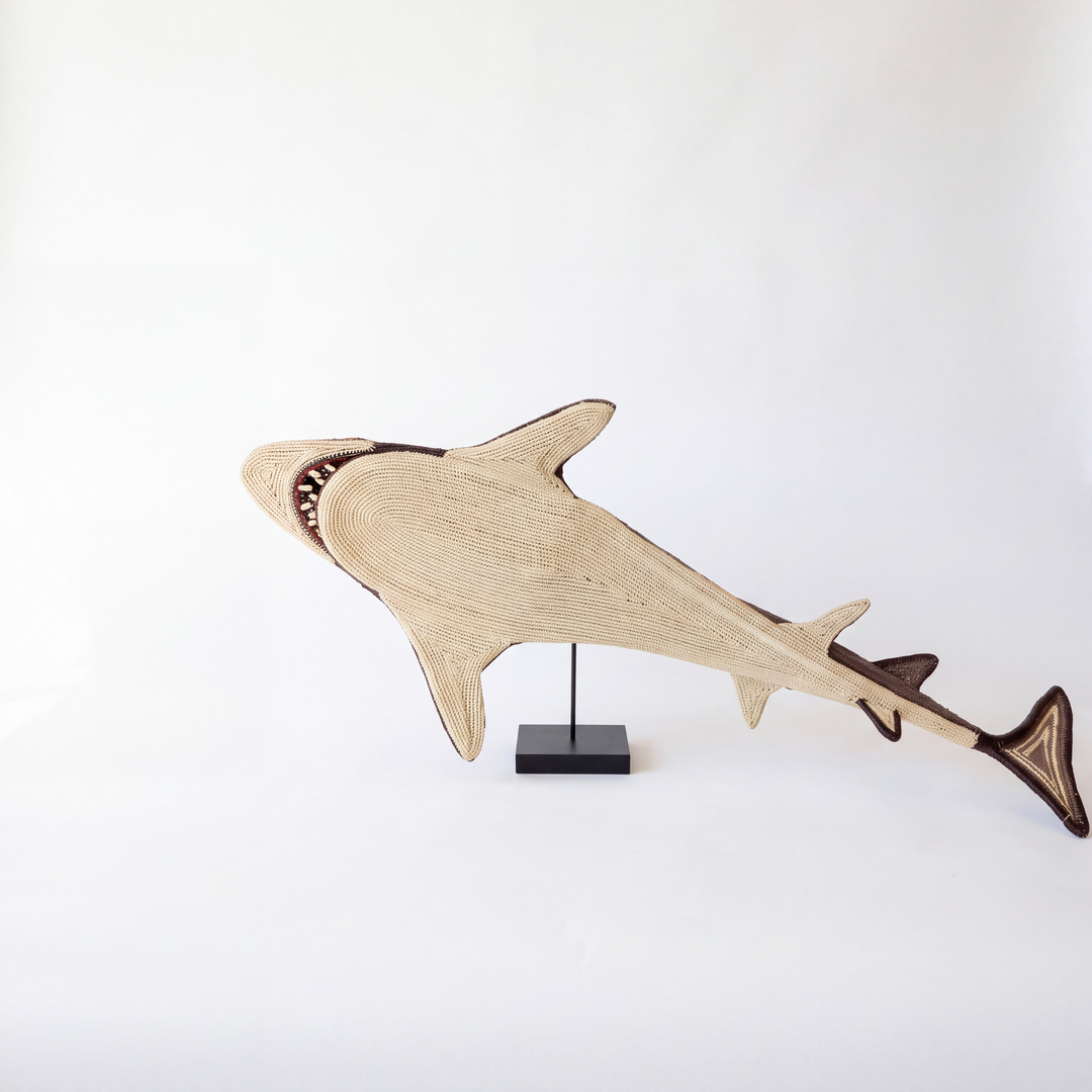 Grey Shark - Embera Woven Fish