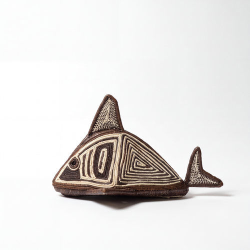 Cream Dart - Embera Woven Fish