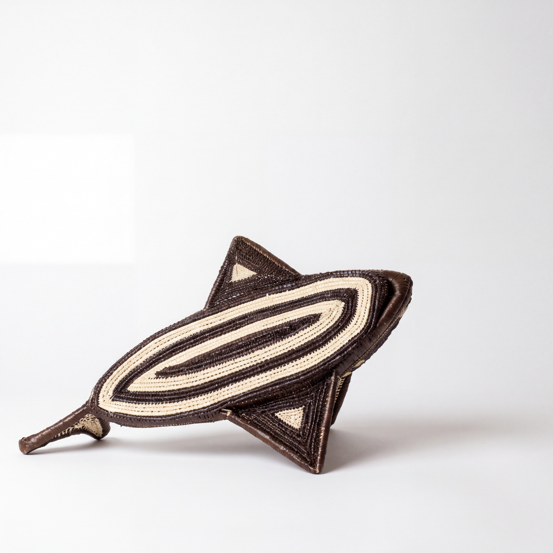 Cream Dart - Embera Woven Fish