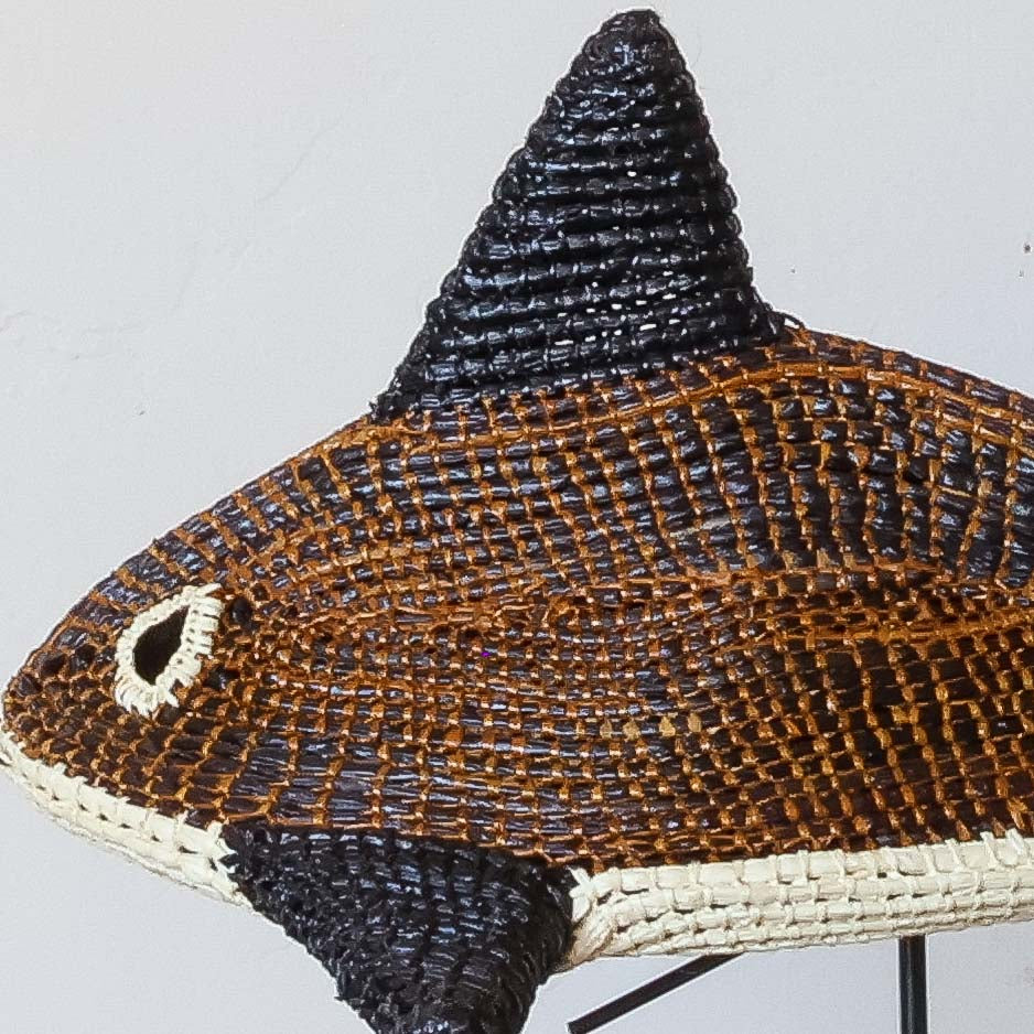 Mottled Minnow - Embera Woven Fish detail