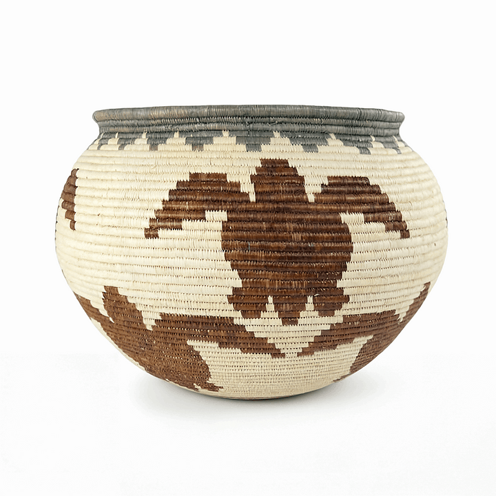Ancestral Turtle Path Woven Basket - Handmade Panama Art