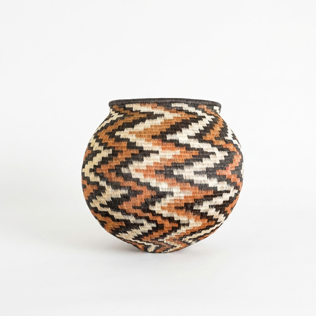 Ember Current Wounaan Basket - Handmade Panama Art