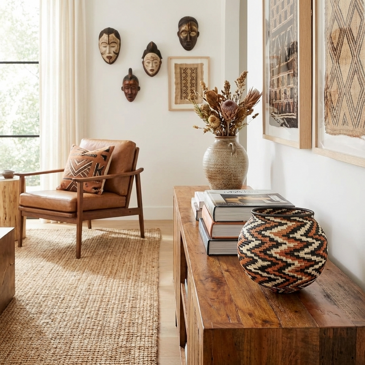Ember Current Wounaan Basket - Handmade Panama Art