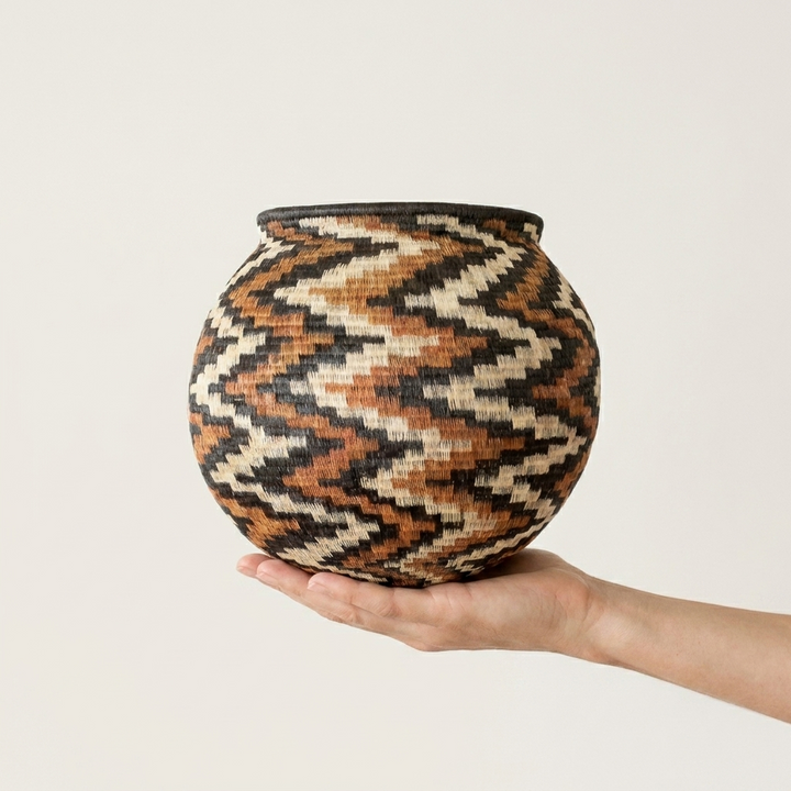 Ember Current Wounaan Basket - Handmade Panama Art