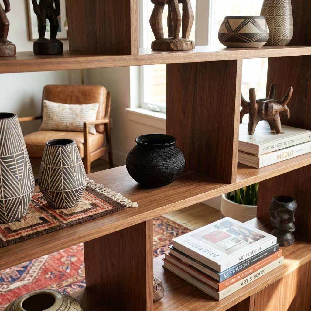 Mini all-black handwoven Wounaan basket from Panama, catalog view