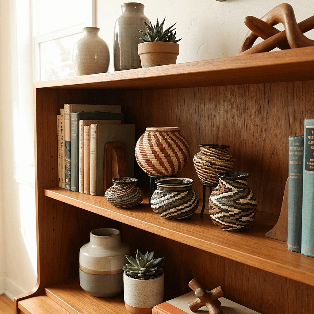 Houndstooth Rhythm Handmade Wounaan Palm Fiber Basket