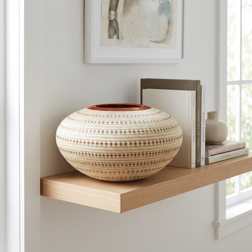 Vertical Current Vessel - Wounaan Palm Fiber Basket