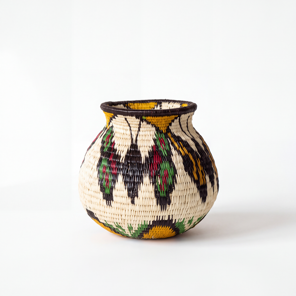 Butterfly Bowl - Panama Wounaan Basket