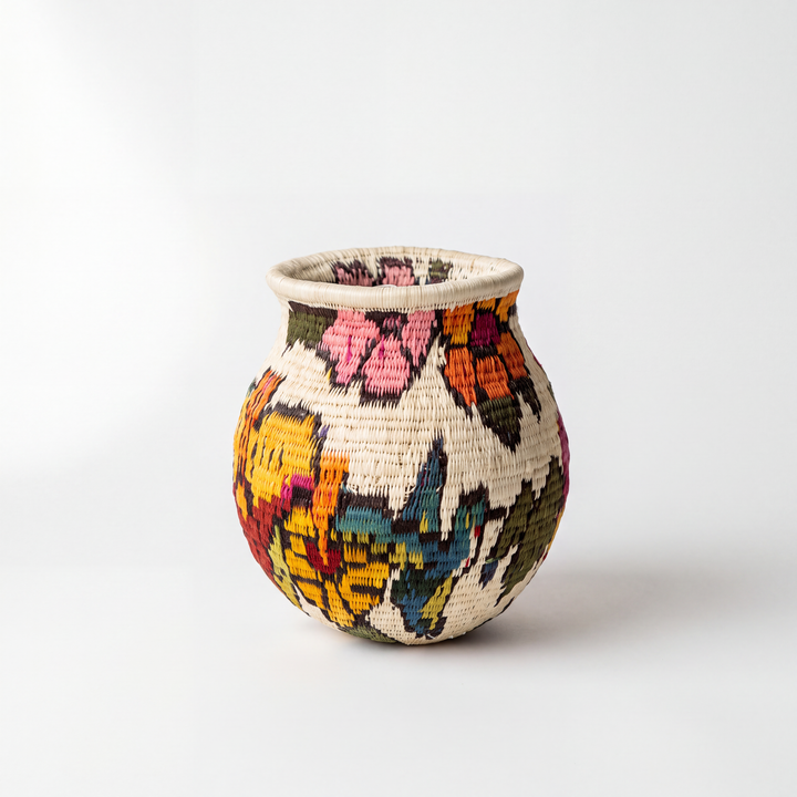 Floral Crown - Panama Wounaan Basket