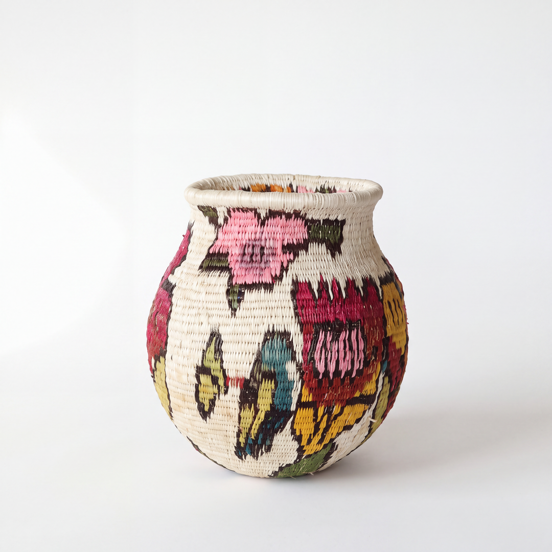 Floral Crown - Panama Wounaan Basket
