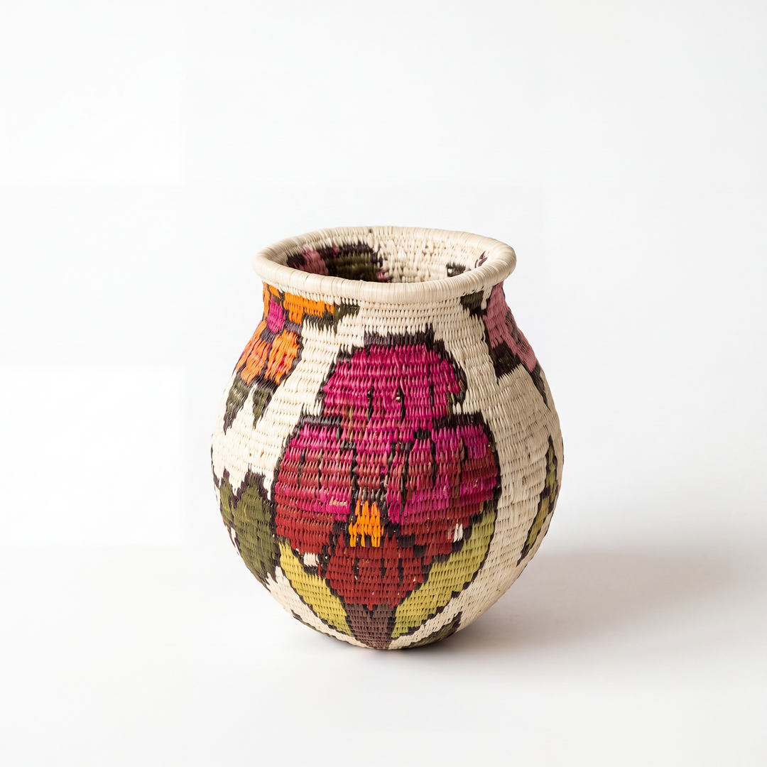 Floral Crown - Panama Wounaan Basket