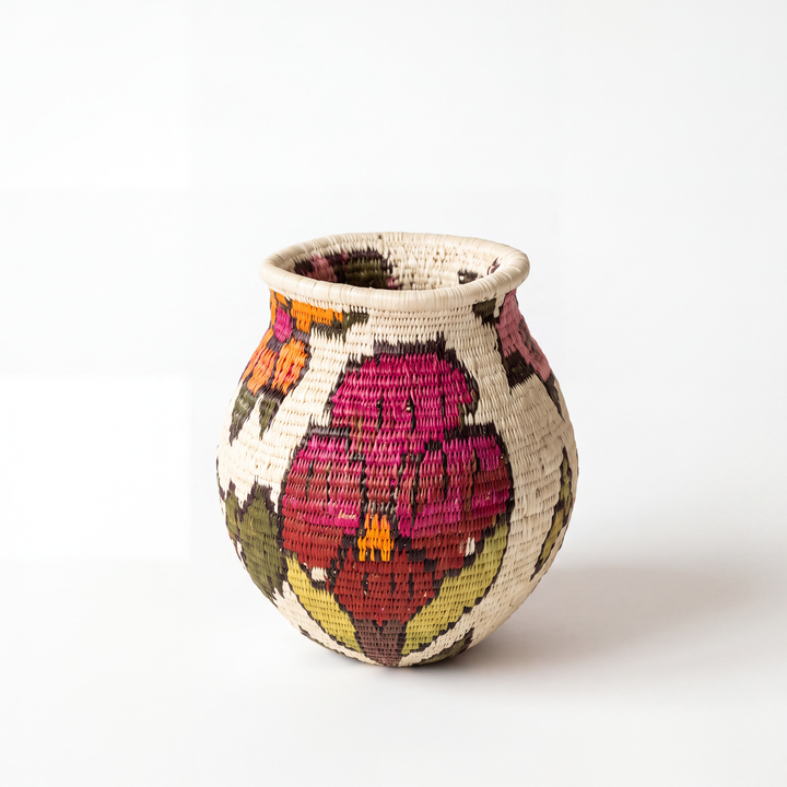 Floral Crown - Panama Wounaan Basket