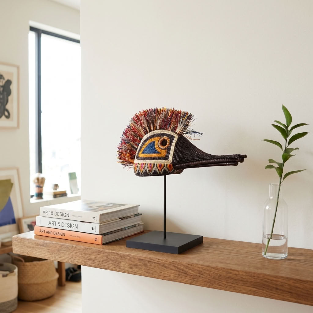 Rainbow Hummingbird - Emberá Woven Mask