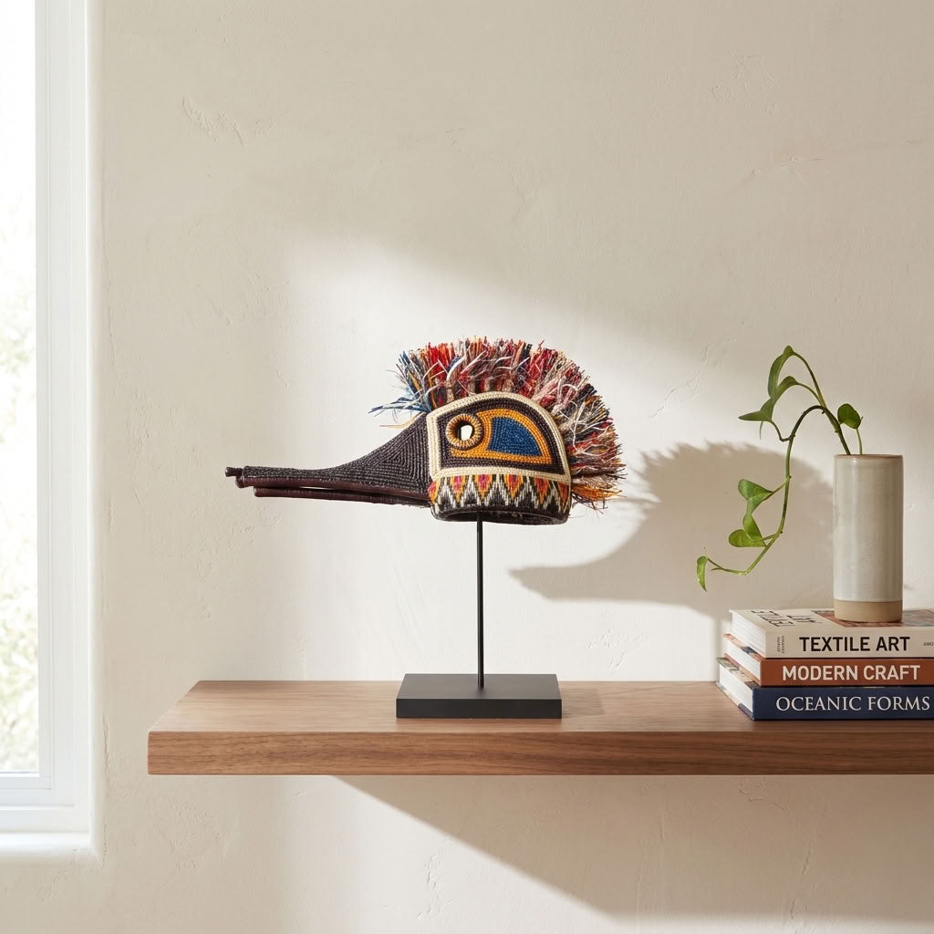 Rainbow Hummingbird - Emberá Woven Mask