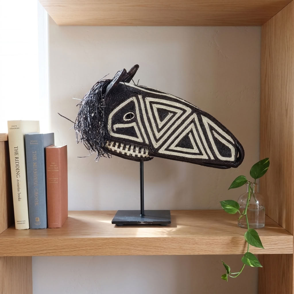 Geometric Horse - Emberá Woven Mask