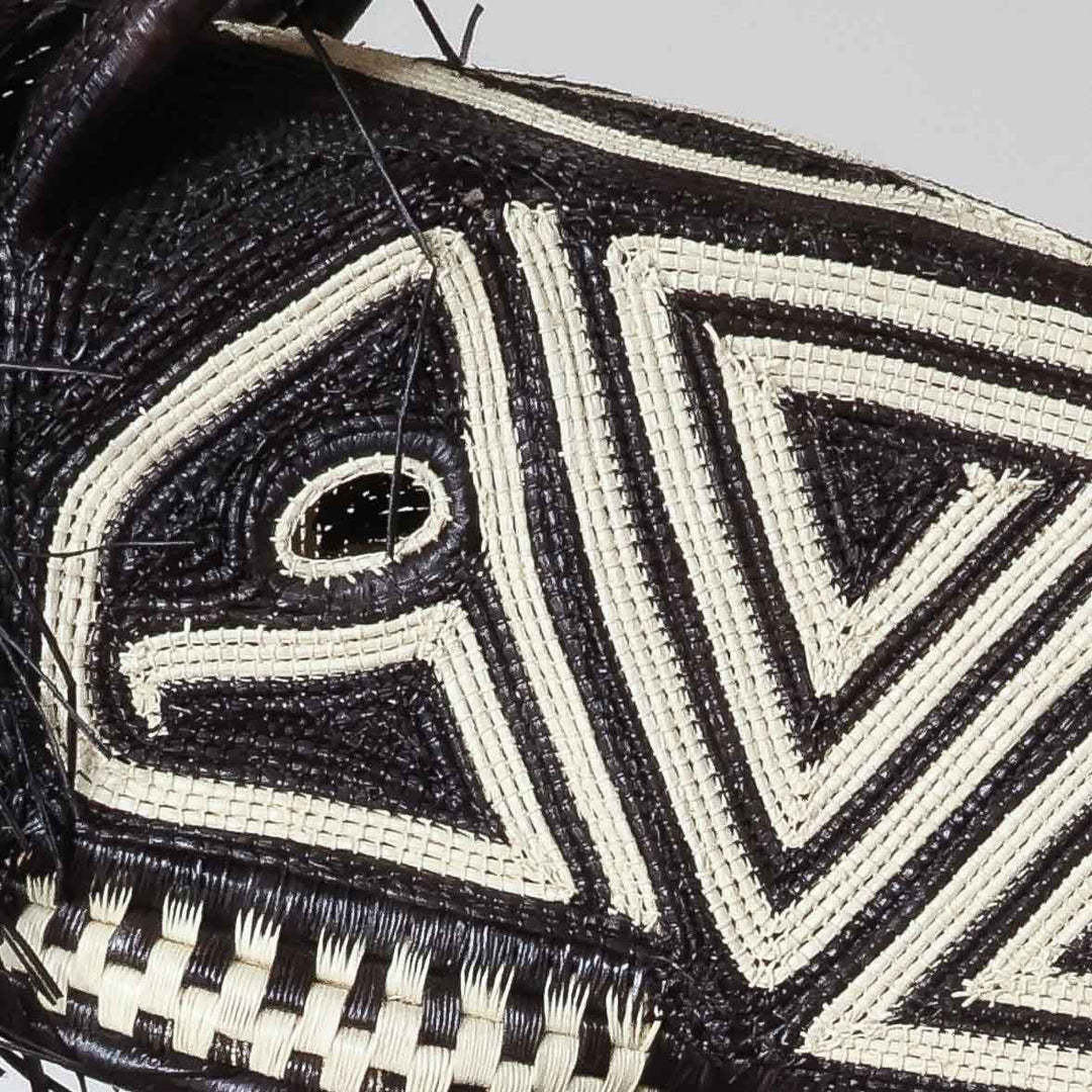Geometric Horse - Emberá Woven Mask detail