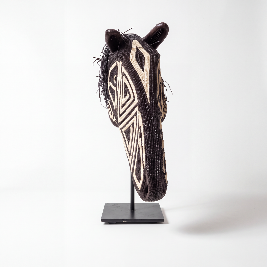Geometric Horse - Emberá Woven Mask